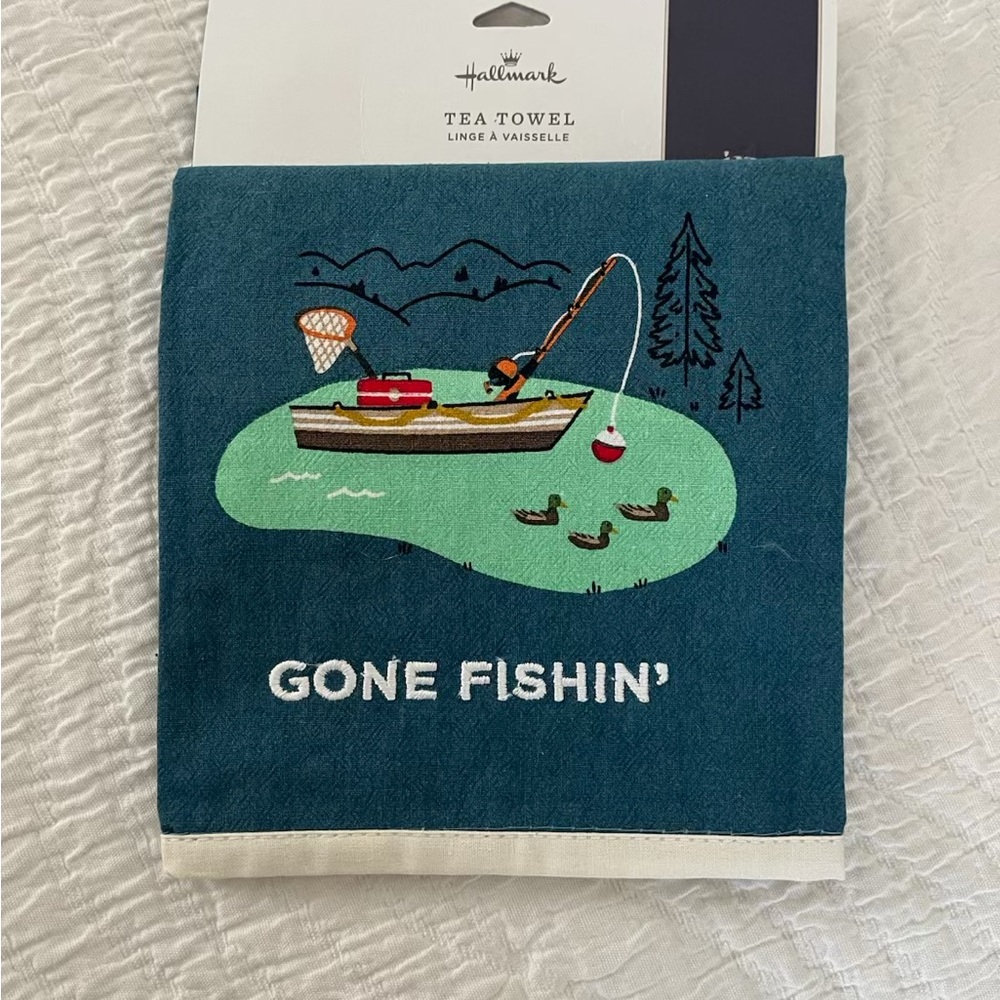 Hallmark Gone Fishin' Tea Towel